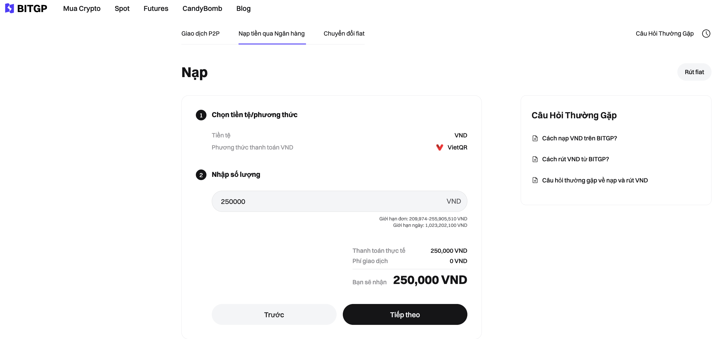 Effortless VND Transfers on BITGP: A Complete Guide image 3