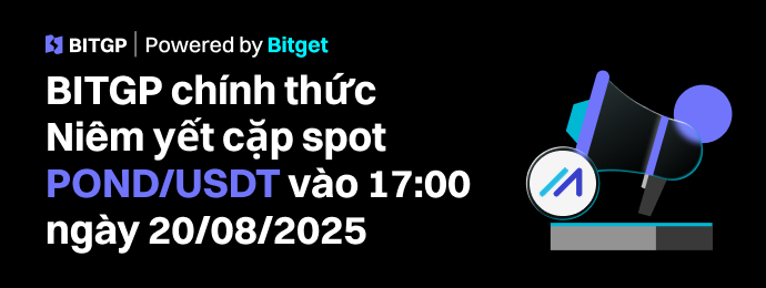 POND/USDT chính thức được niêm yết ở BITGP image 0
