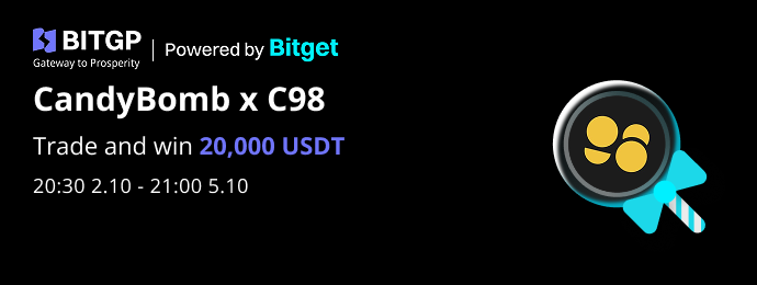 CandyBomb  & C98: Trade to Win a Share of 20,000 USDT  image 0