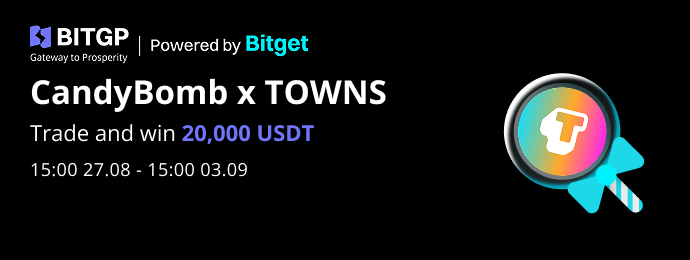 CandyBomb x TOWNS: Trade to Win a Share of 20,000 USDT  image 0
