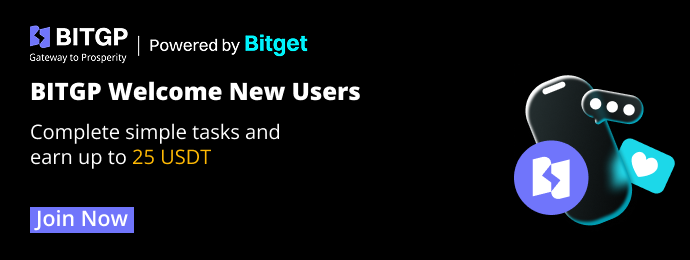 BITGP Welcome New Users: Complete tasks to earn up to 25 USDT image 0