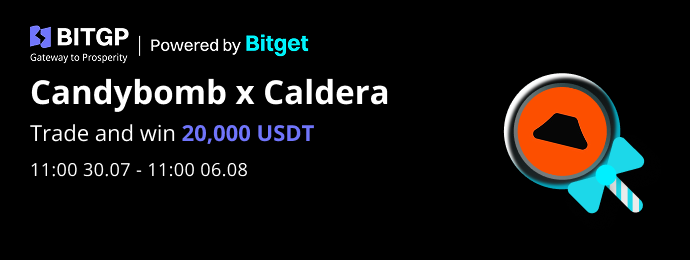 CandyBomb X Caldera: Trade to Win a Share of 20,000 USDT on BITGP image 0