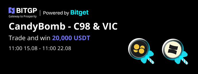 CandyBomb x C98 & VIC: Trade to Win a Share of 20,000 USDT  image 0
