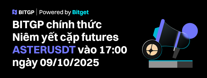 BITGP Niêm Yết Mới: ASTERUSDT chính thức được niêm yết image 0