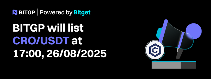 BITGP Listing: CRO/USDT Now Officially Listed image 0