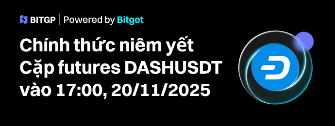 BITGP Niêm Yết Mới: DASHUSDT chính thức được niêm yết image 0