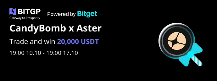 CandyBomb - ASTER: Trade to Win a Share of 20,000 USDT  image 0