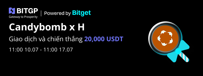 CandyBomb x H: Giao dịch H/USDT và chiến thắng 20,000 USDT image 0