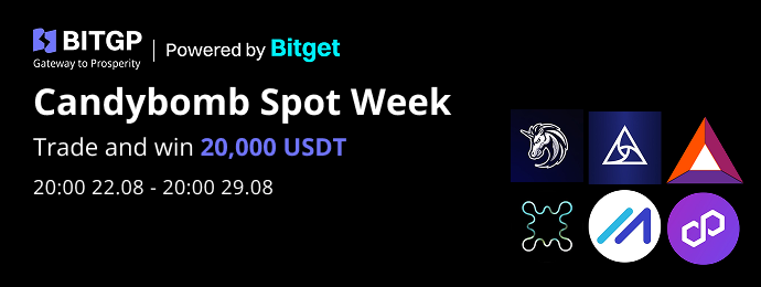 CandyBomb Spot Week: Trade to Win a Share of 20,000 USDT  image 0