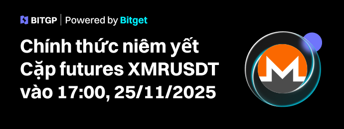 BITGP Niêm Yết Mới: XMRUSDT chính thức được niêm yết image 0