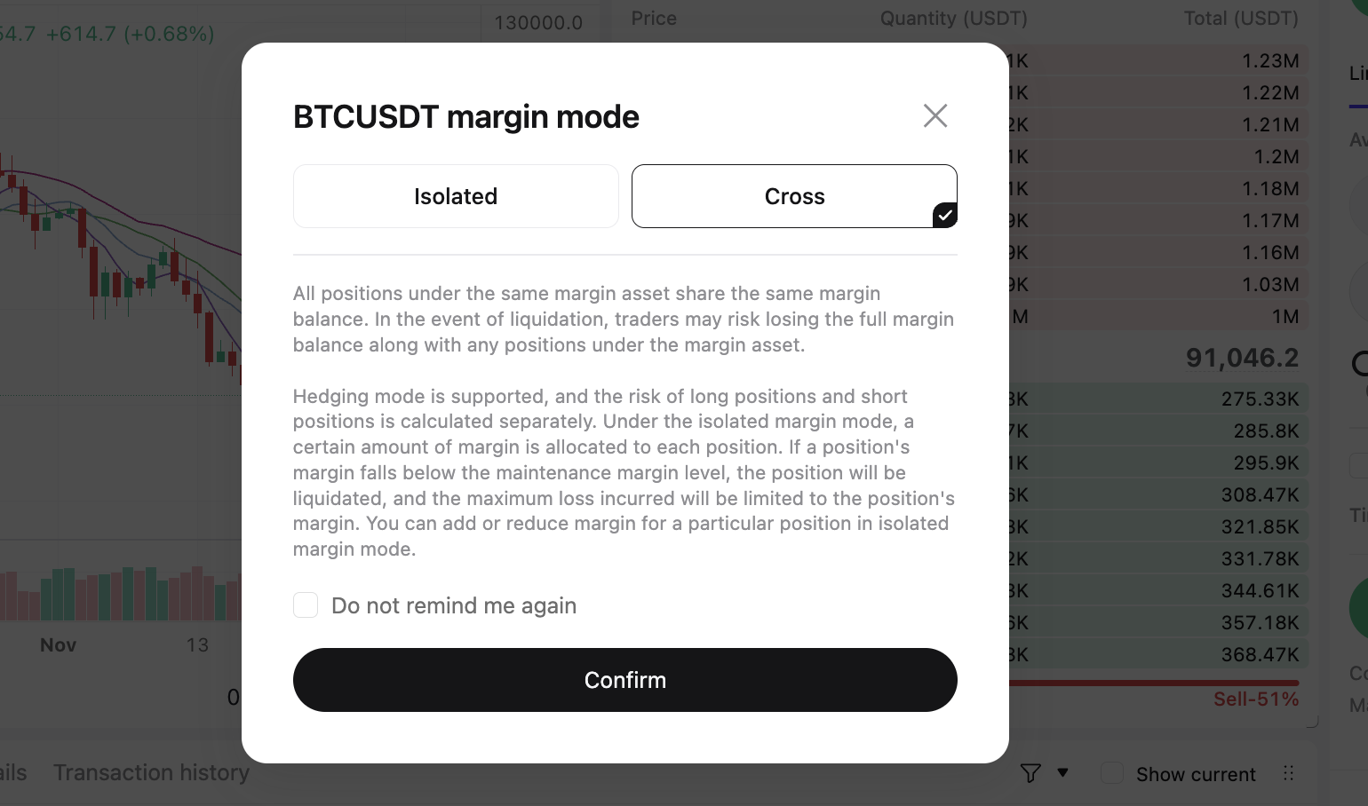 How to Switch Between Cross Margin and Isolated Margin in Crypto Futures image 2