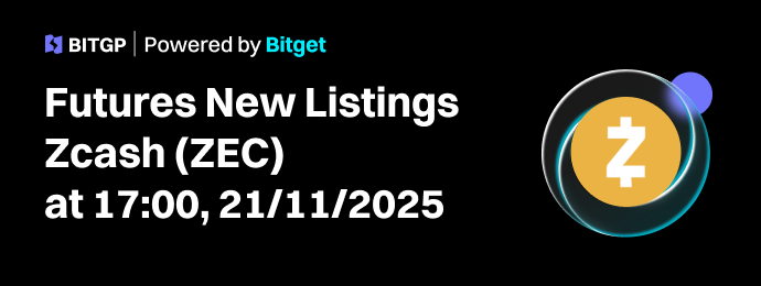 BITGP Listing: ZECUSDT Now Officially Listed image 0